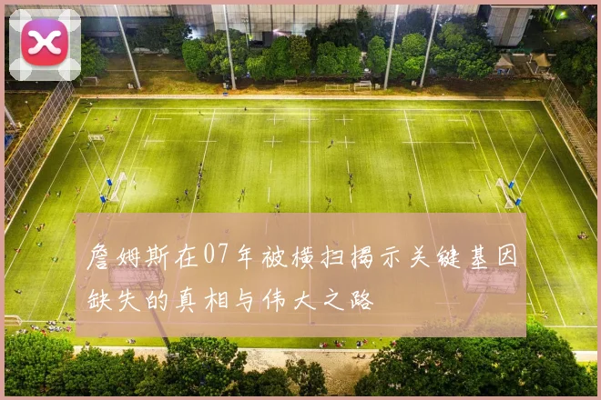 詹姆斯在07年被横扫揭示关键基因缺失的真相与伟大之路